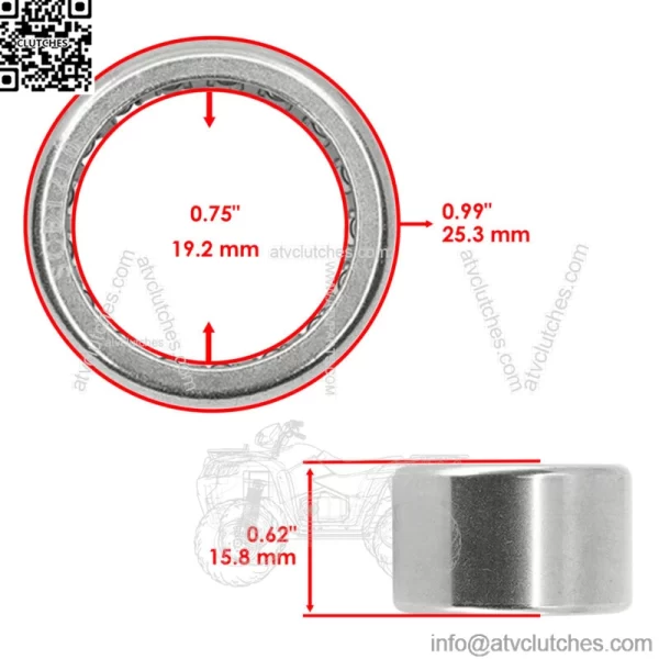 Rear Differential Needle Bearing for Polaris Sportsman 850 / XP 850 2009-2022 (For: Polaris Sportsman 570) - Image 2