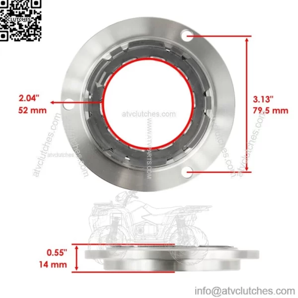 Sprag Starter Clutch One Way Bearing fits Polaris Ranger Crew 570 2017 2018-2021 (For: Polaris Sportsman 570) - Image 2