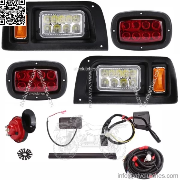 Turn Signals Brake Light Horn Street Legal Club Car DS 93+ LED Deluxe Light Kit