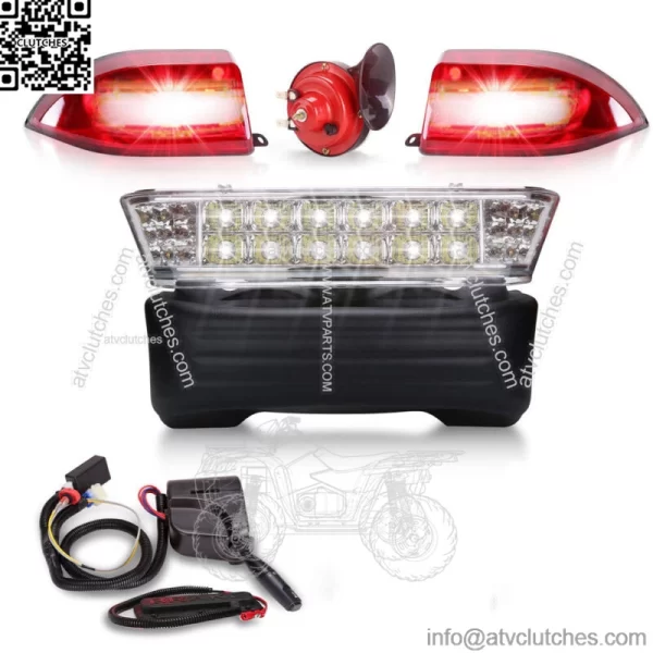 Golf Cart Deluxe LED Light Kit Fit w/ Turn 12V Signals Brake Club Car Precedent