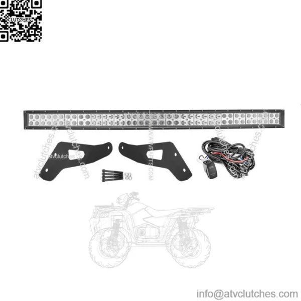 Roof Windshield 52" Curved LED Light Bar & Mount Bracket For Can-Am Maverick X3
