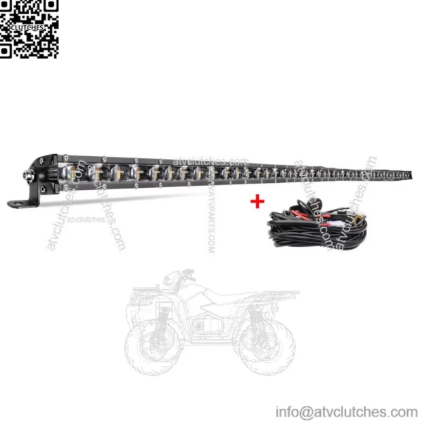Fit Can-am Maverick X3 DS RS MAX Strobe 50" LED Light Bar Upper Roof w/Wire Kit