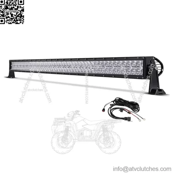 Fit Can-am Maverick X3 DS RS MAX Curved 52" inch RGBW LED Light Bar