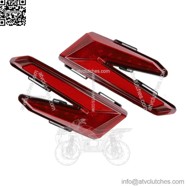 For 2017-2021 Can Am Maverick X3 R Turbo Left Right Red LED Brake Tail Lights