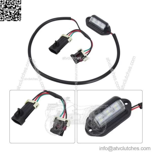LED License Plate Light for Can-AM Maverick X3 (Plug N Play) ATV Alpha Rider NEW