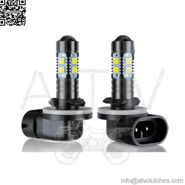 Compatible for Deere Gator 590i S4 590M 625i 825i 855d AM144881 LED Lights, 886/894/896/881 LED Light Bulbs, Plug N Play, 300% Brightness, 6000K White 12V 35W LED Bulbs, 2-Pack