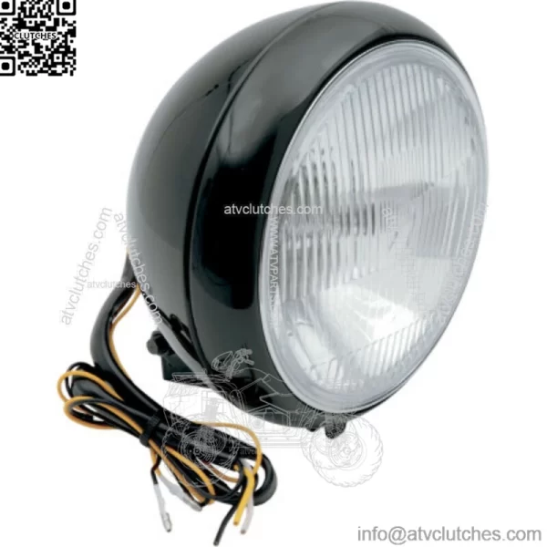 X8X Black Replacement Headlight Kit Assembly Harley Softail 86-17 (For: Harley-Davidson)