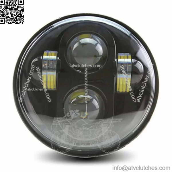 Cyron Urban Black LED 5 3/4 Headlamp Headlight Harley Softail Dyna Sportster FXR (For: Harley-Davidson)