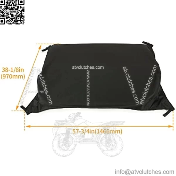 Soft Top Roof Compatible with John Deere HPX & XUV Gator with OPS (Rollbar) System Replacement for LP93127 - Image 3