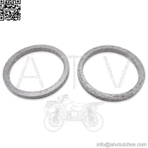 Exhaust Flat Steel Mesh Style Crush Gaskets Seals Pair Harley Twin Cam 65324-83 (For: Harley-Davidson)