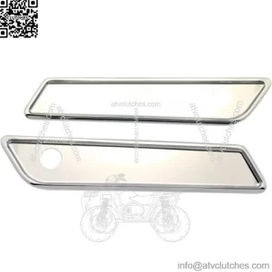 Pro1 Smooth Chrome Saddlebag Latch Lid Covers Accents Pair Harley 14-20 Touring (For: Harley-Davidson)