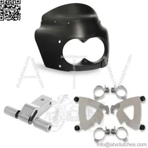 Memphis Shades Road Warrior Fairing Polished Mount Kit Harley Dyna Fat Bob 08-17 (For: Harley-Davidson)