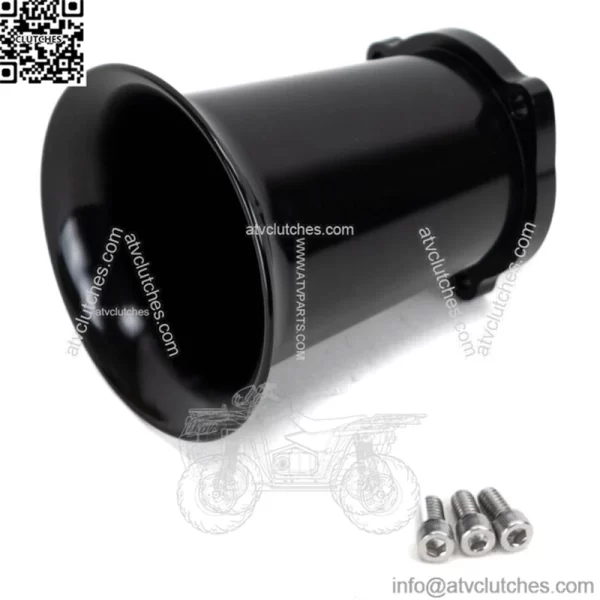 Black Billet Velocity Stack 4?? CV Keihin Carb Carburetor EFI Air Intake Harley (For: Harley-Davidson)