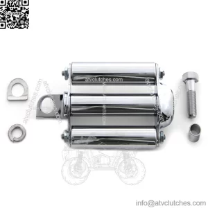 Flat Chrome Round Kick Starter Pedal Replica Replacement Harley Ironhead FL FX (For: Harley-Davidson)