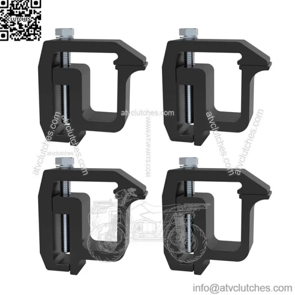 Fixing Clip 4 Pack #Black