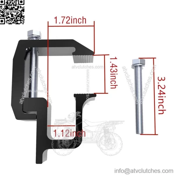 Fixing Clip 4 Pack #Black - Image 2