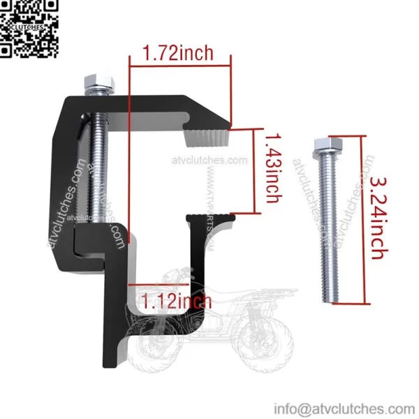 Fixing Clip 6 Pack #Black - Image 2