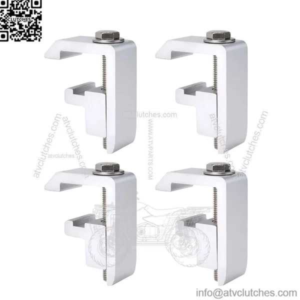 Fixed clip 4#4 pack silver