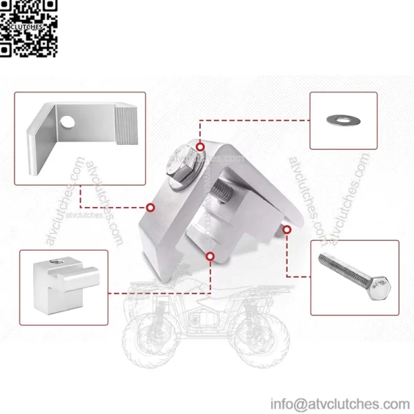 Fixed clip 4#4 pack silver - Image 3