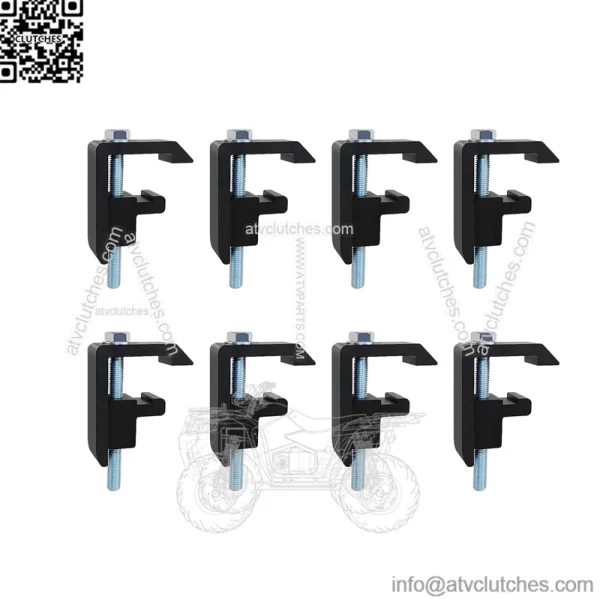 Fixing Clip 4#8 Pack Black