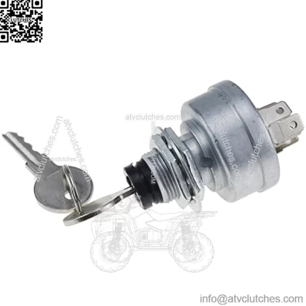 Ignition Switch AM101561 TCA22740 AM107076 TCA15075 Compatible with John Deere 130 160 165 170 175 180 185 240 245 260 265 285 320 500, Silver - Image 3