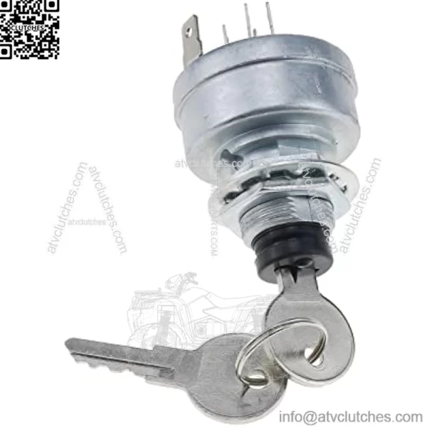 Ignition Switch AM101561 TCA22740 AM107076 TCA15075 Compatible with John Deere 130 160 165 170 175 180 185 240 245 260 265 285 320 500, Silver - Image 4
