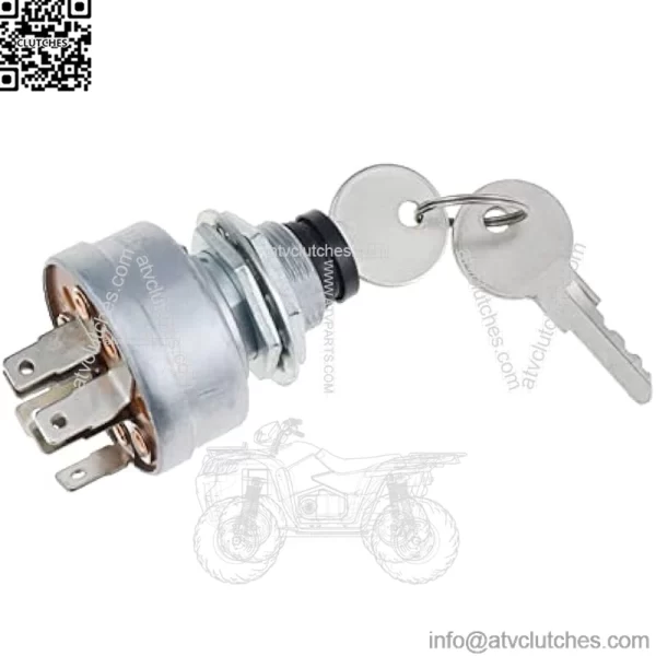Ignition Switch AM101561 TCA22740 AM107076 TCA15075 Compatible with John Deere 130 160 165 170 175 180 185 240 245 260 265 285 320 500, Silver - Image 5