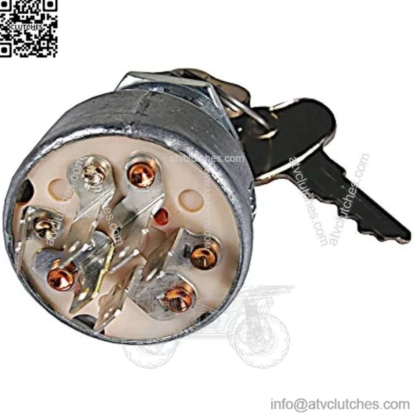 Ignition Switch 430-128 Compatible with/Replacement for John Deere F910 and F930 Front mounts, 130, 175, 180, 185, F912, F915, F925, RX73, RX75, RX95, SX75, SX95, 1600 and 1600 Turbos