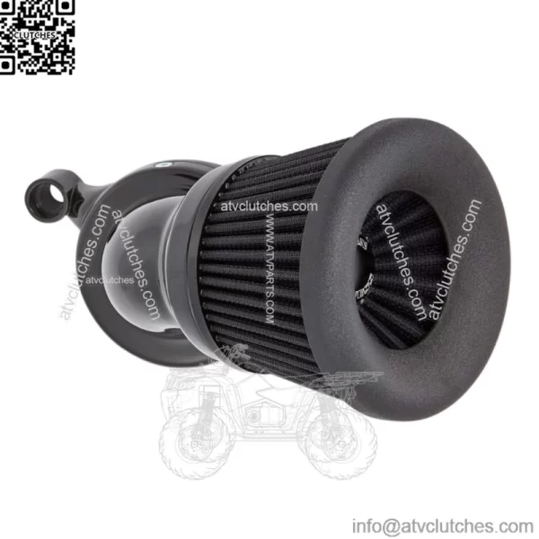 X8X Velocity 65?? Air Cleaner Filter Kit Black Harley Big Twin Cam 99-17 (For: Harley-Davidson)
