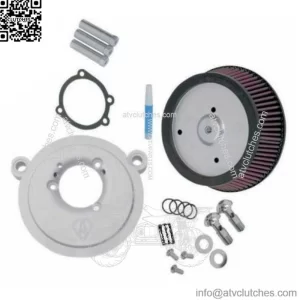 X8X Stage 1 Air Filter Big Sucker Kit Natural Harley CV Carburetor Models (For: Harley-Davidson)