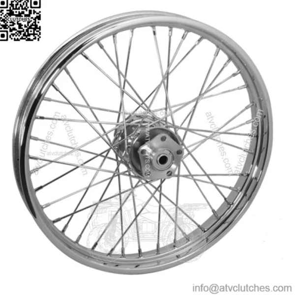 21 x 2.15 Front Chrome 40 Spoke Wheel Rim Dual Disc 80-83 Wide Glide FXWG Harley (For: Harley-Davidson)