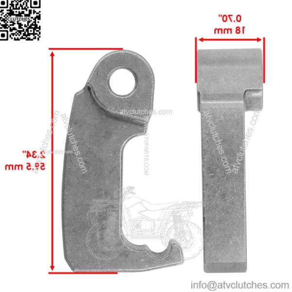 39152-0089  391520089 Drive Clutch Weight Ramp For Kawasaki - Image 2
