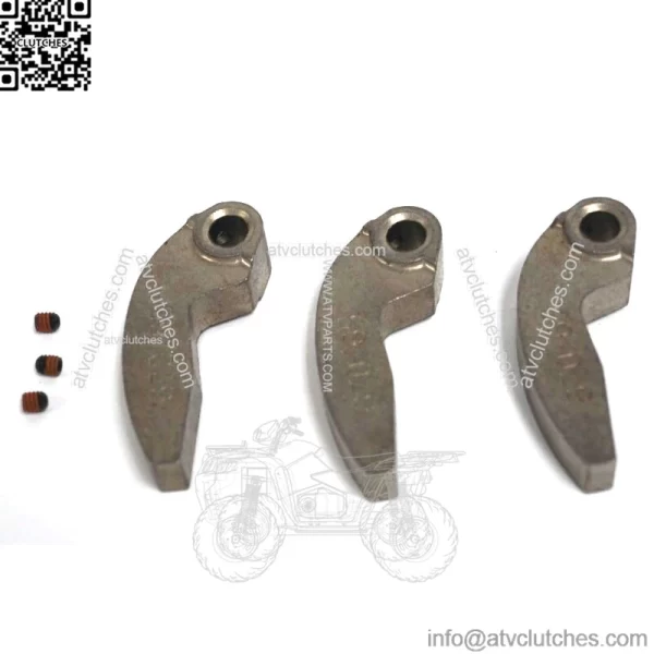 Snowmobile Set of 3 Clutch Cam Weight Arm w/ Set Screw 65g 0746-670