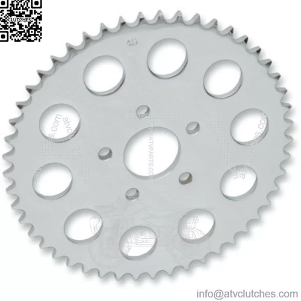 X8X Chrome 46 Tooth Dished Rear Wheel Sprocket Harley Big Twin 00+ (For: Harley-Davidson)