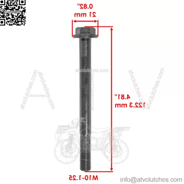 7518566 Rear Suspension Bolts For Polaris Outlaw 500 2006-2007 ATV - Image 2