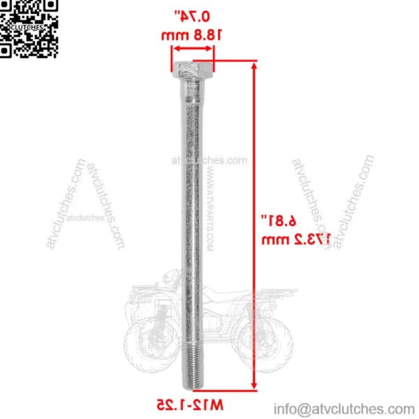 Primary Clutch Bolt For kawasaki Mule 4010 Trans /Trans Camo KAF620 2009-2023 - Image 2