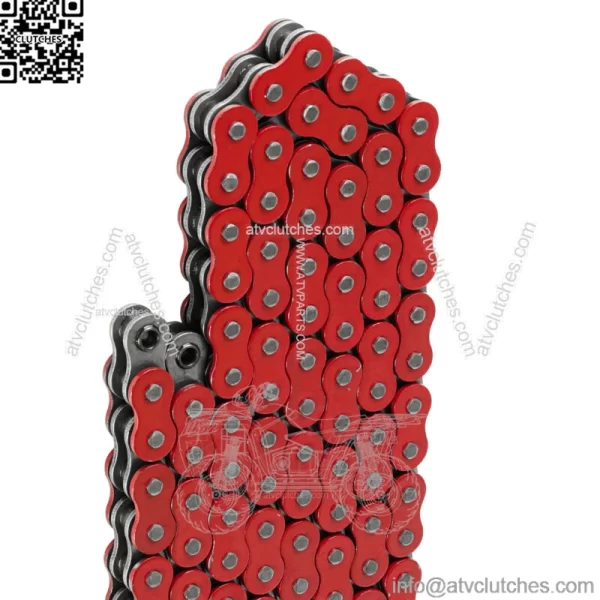 O-Ring Drive Chain for Honda TRX450R 2004 2005 2006 2007 2008 Red (For: Honda) - Image 4