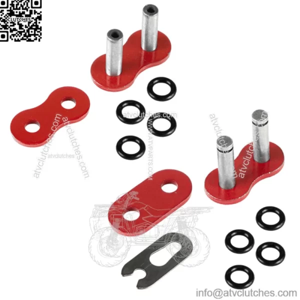 O-Ring Drive Chain for Honda TRX450R 2004 2005 2006 2007 2008 Red (For: Honda) - Image 5