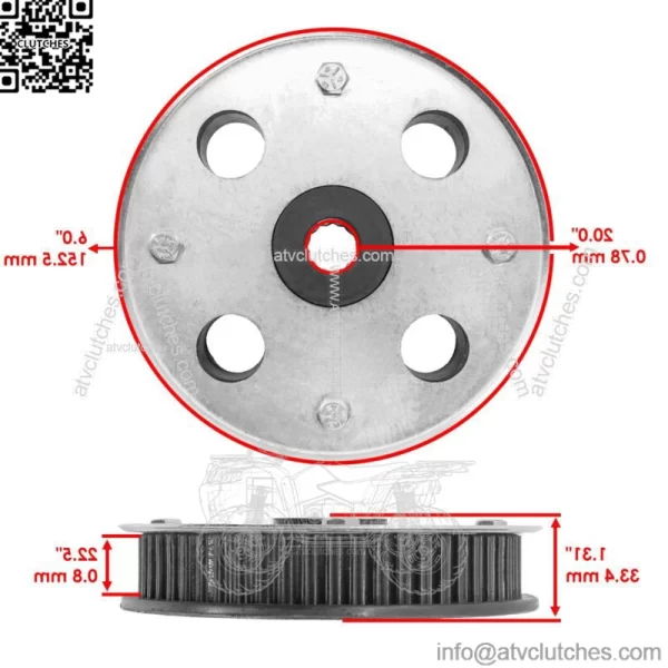 Timing Pulley for Troy-Bilt TBWC33XP 12AE76M8011 12AE76M8066 33" 713-04040A 2x - Image 2