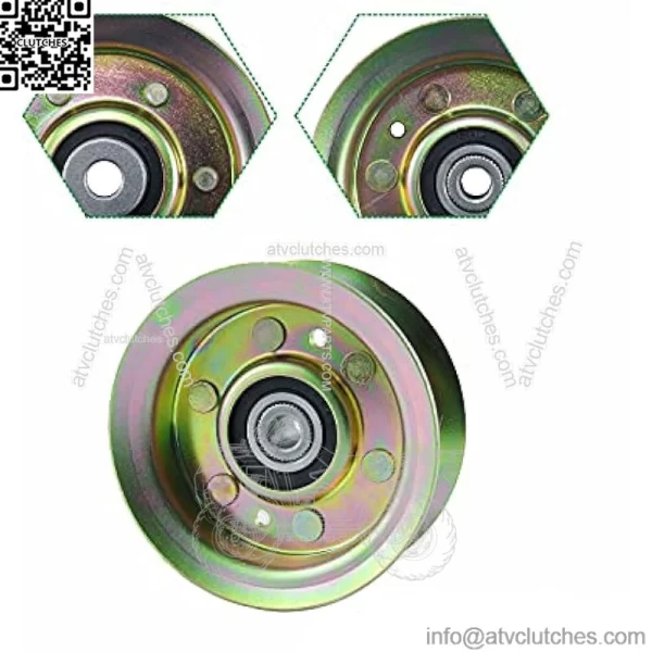177968 Idler Pulley Replaces 177968 Idler Pulley Craftsman, 193197 Idler Pulley Craftsman, 532177968, 532193197, Ariens 21546308 for Husqvarna Z254, YTH24V48, YTH2348, YTH21K46 Decks - Image 3