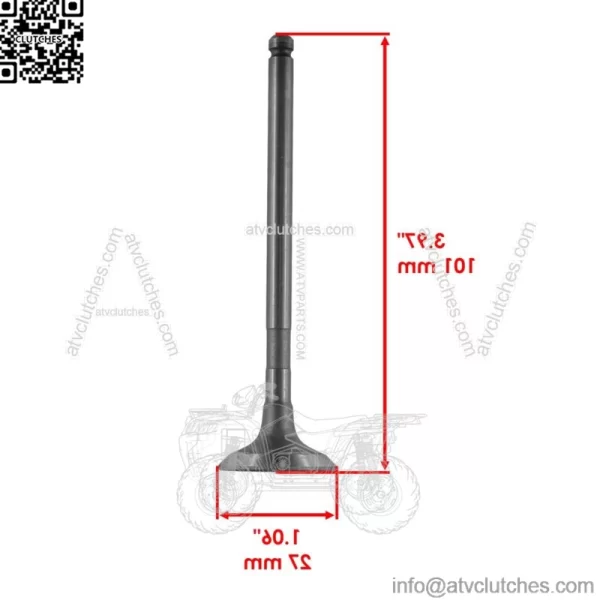 Exhaust Valve Kit For Polaris Scrambler 500 2x4 4x4 1997 1998 1999-2001 - Image 2