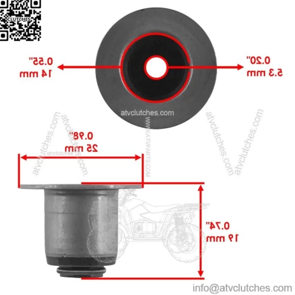 Exhaust Valve Kit For Polaris Sportsman 800 Twin Efi 2005 2006 2007 - Image 4