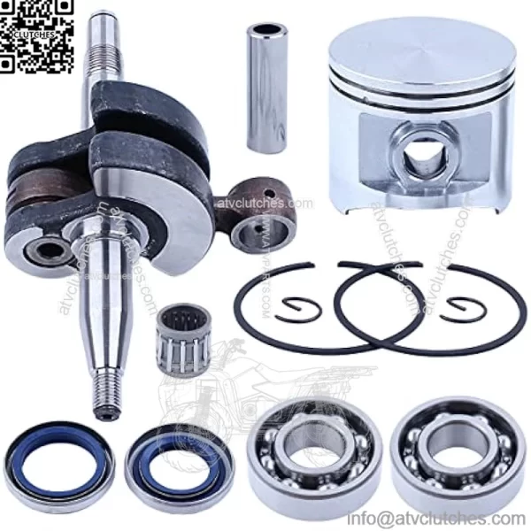 Crankshaft Seal Piston Kit For Husqvarna 365 372 XP 371 362 For Chainsaw 503748701, Crankshaft, Piston, Pin, Ring, Circlip, Needle Bearing, Oil Seals, Crank Bearing - Image 2
