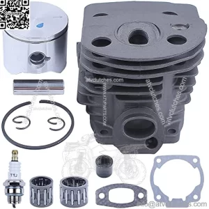 45mm Cylinder Piston Bearing Top End Rebuild Kit For Husqvarna 55 51 For Chainsaw, Cylinder, Piston, Pin, Ring, Circlip, Piston Bearing, Clutch Bearing, Intake Manifold