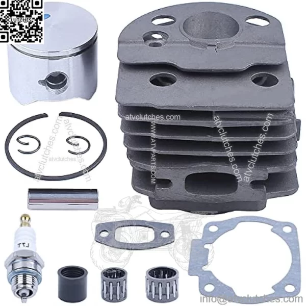 45mm Cylinder Piston Bearing Top End Rebuild Kit For Husqvarna 55 51 For Chainsaw, Cylinder, Piston, Pin, Ring, Circlip, Piston Bearing, Clutch Bearing, Intake Manifold - Image 4