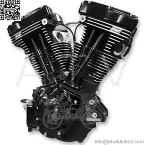 Black Edition 111" V111 Evolution Evo Long Block Motor Engine Harley Chopper (For: Harley-Davidson)