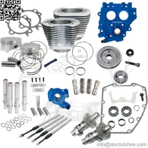 88" to 100" Silver Power Package Gear Drive 585GE Cam Harley Twin Cam 99-06 (For: Harley-Davidson)