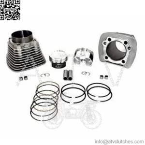 Big Bore 1200cc Cylinder Piston Conversion Kit Silver Wiseco 10:1 Rings 1986-03 (For: Harley-Davidson)