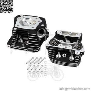 Black Super Stock Replacement Cylinder Head Kit Harley Evolution Evo 84-99 (For: Harley-Davidson)