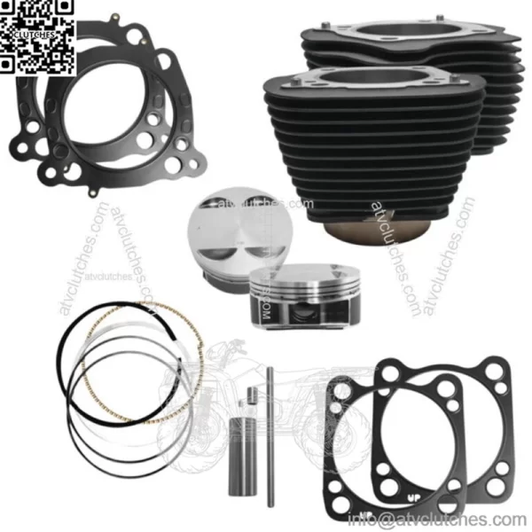 Cycle M8 Big Bore Cylinder Kit Black 114" 128" Harley Touring Softail 17-20 (For: Harley-Davidson)